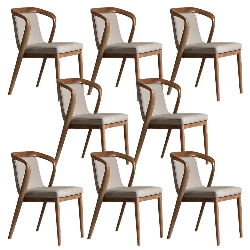 Dining Room Contemporary Side Chair Solid Wood Upholstered Dining Chair