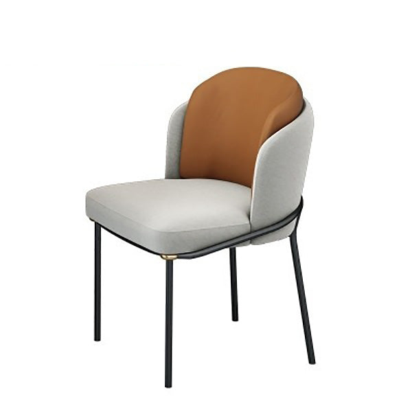Kitchen Upholstered Side Chair Glam Style Parsons Armless Chair