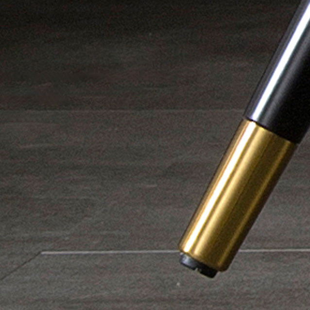 Faux Leather Dining Chair Glam Style Parsons Armless Chair Set