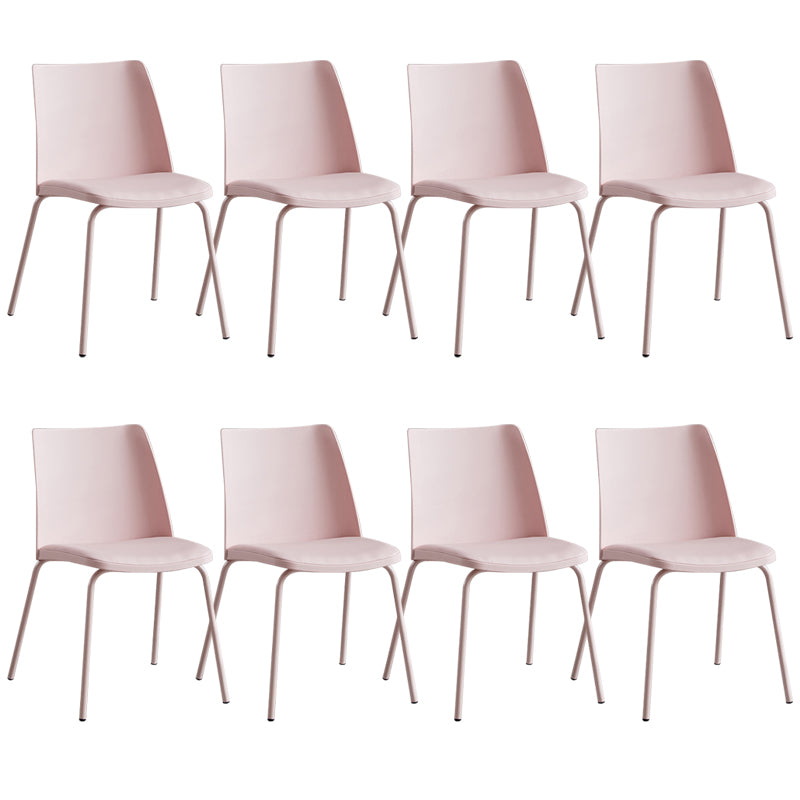 Contemporary Kitchen Dining Side Chair Home Metal Legs Chair