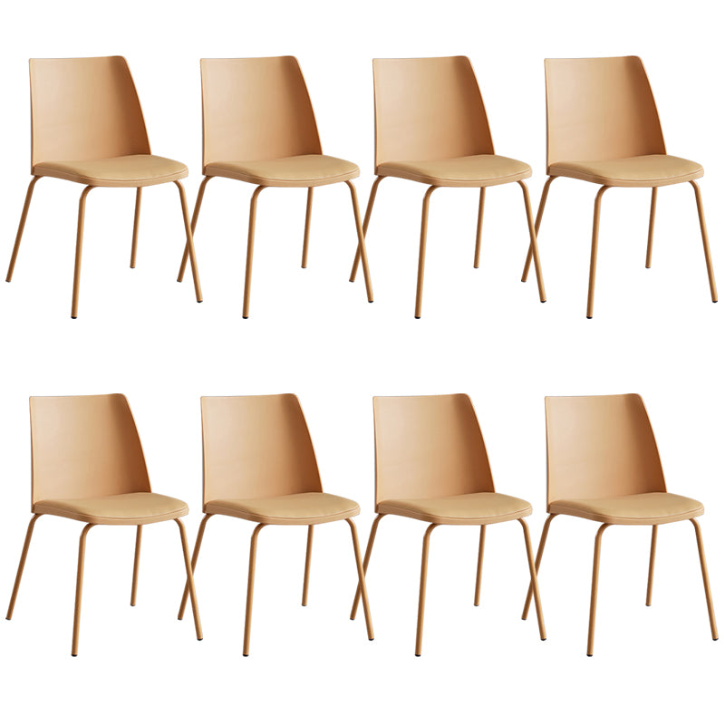 Contemporary Kitchen Dining Side Chair Home Metal Legs Chair