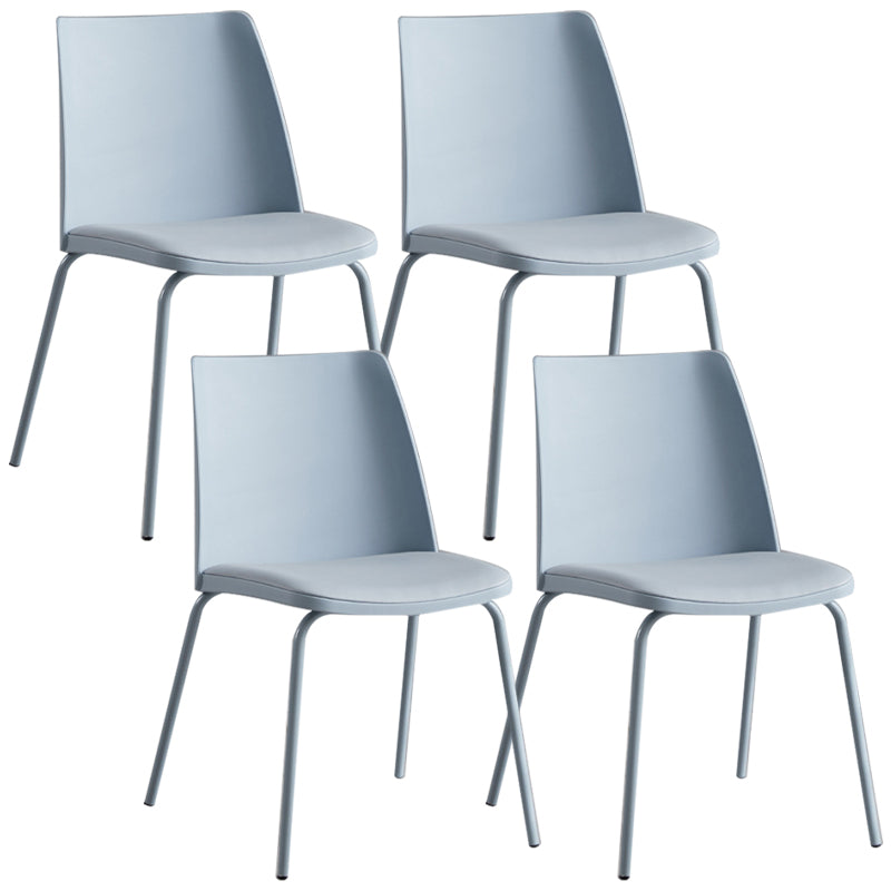 Contemporary Kitchen Dining Side Chair Home Metal Legs Chair