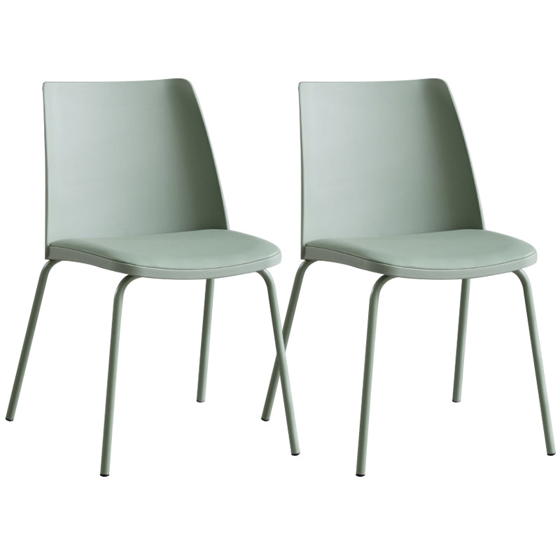 Contemporary Kitchen Dining Side Chair Home Metal Legs Chair