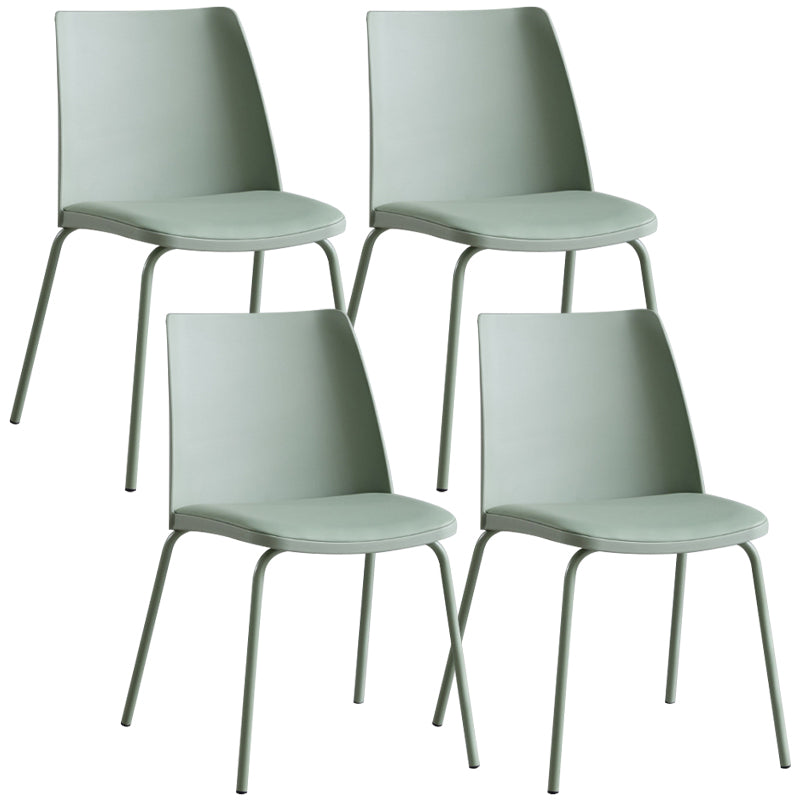 Contemporary Kitchen Dining Side Chair Home Metal Legs Chair