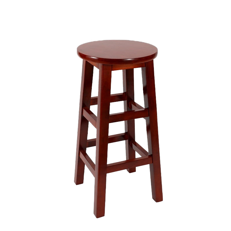 Modern Style Bar Stool Solid Wood Backless Bar Stools for Dining Room