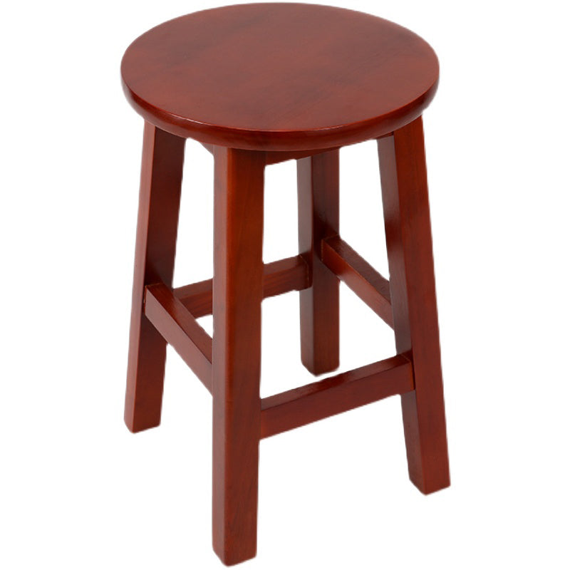 Modern Style Bar Stool Solid Wood Backless Bar Stools for Dining Room