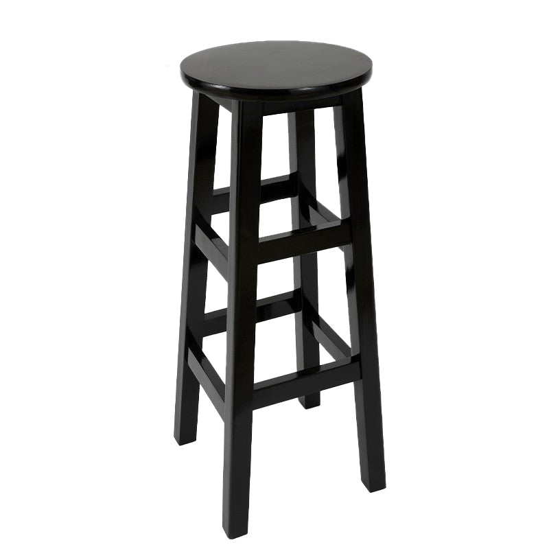 Modern Style Bar Stool Solid Wood Backless Bar Stools for Dining Room