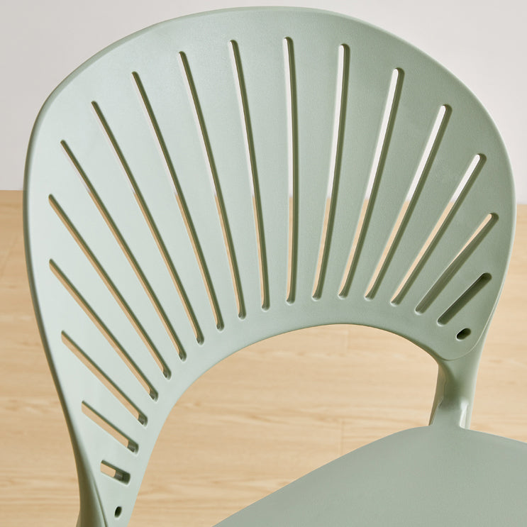 Low Back Plastic Dining Stools Armless Bar Stools with Footrest