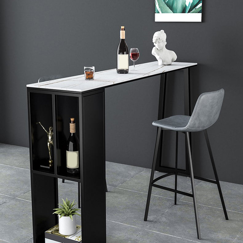 Modern Style Low Back Bar-stool Pu Leather Counter Bar Stool with Metal Legs for Home