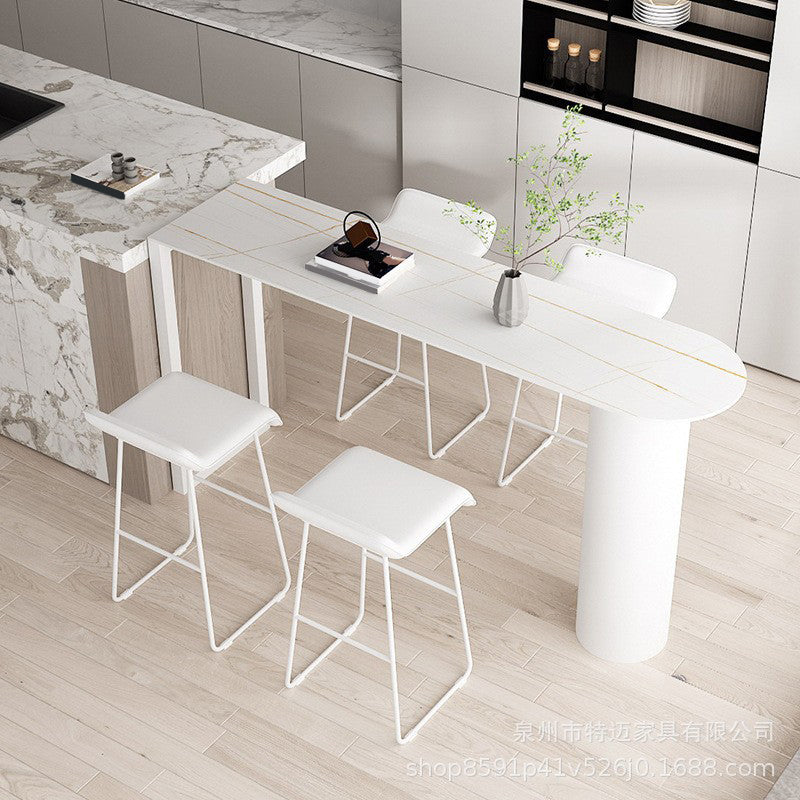 Modern Style Backless Bar-stool Pu Leather Counter Bar Stool with Metal Legs