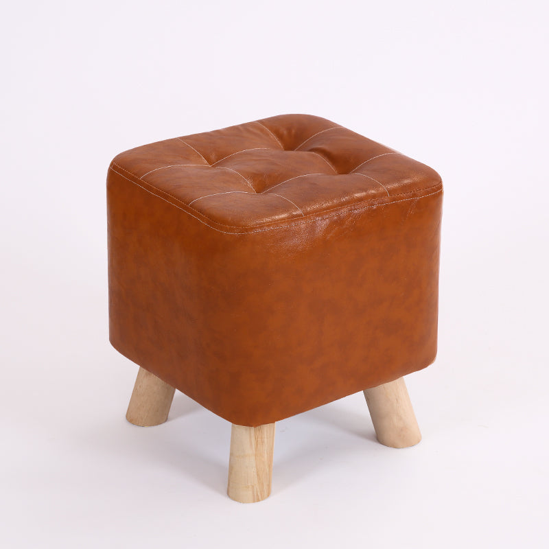 Modern Style Standard Square Leather Standard for Living Room