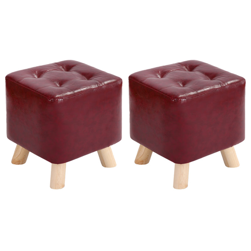 Modern Style Standard Square Leather Standard for Living Room