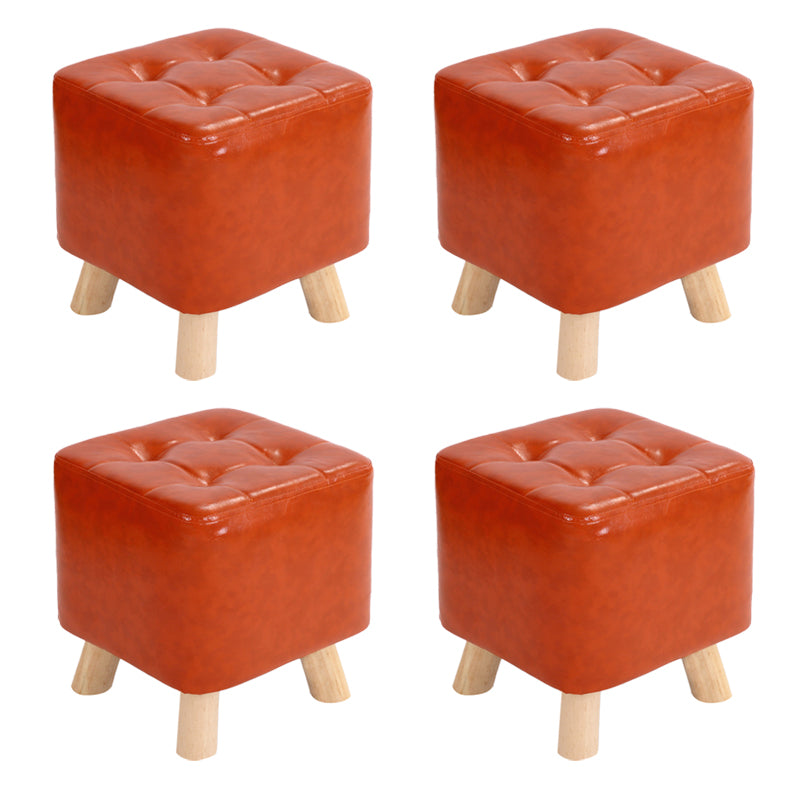 Modern Style Standard Square Leather Standard for Living Room