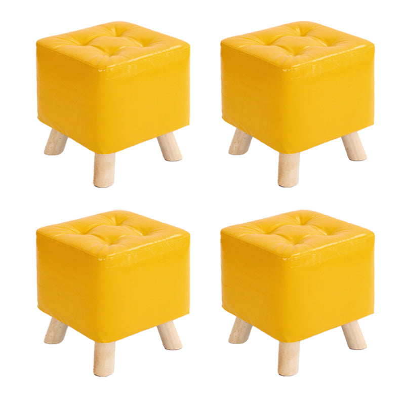 Modern Style Standard Square Leather Standard for Living Room