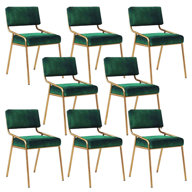 Glam Home Dining Room Chair Upholstered Armless Dining Chairs