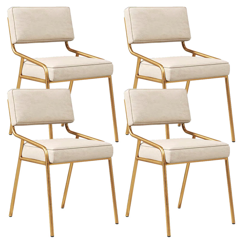 Glam Home Dining Room Chair Upholstered Armless Dining Chairs