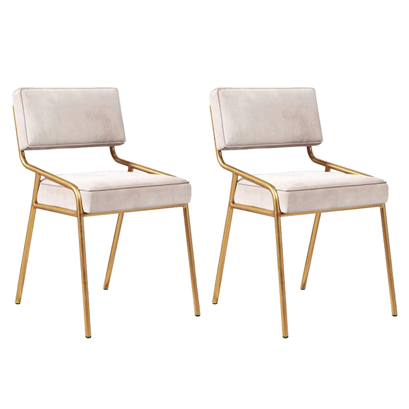 Glam Home Dining Room Chair Upholstered Armless Dining Chairs