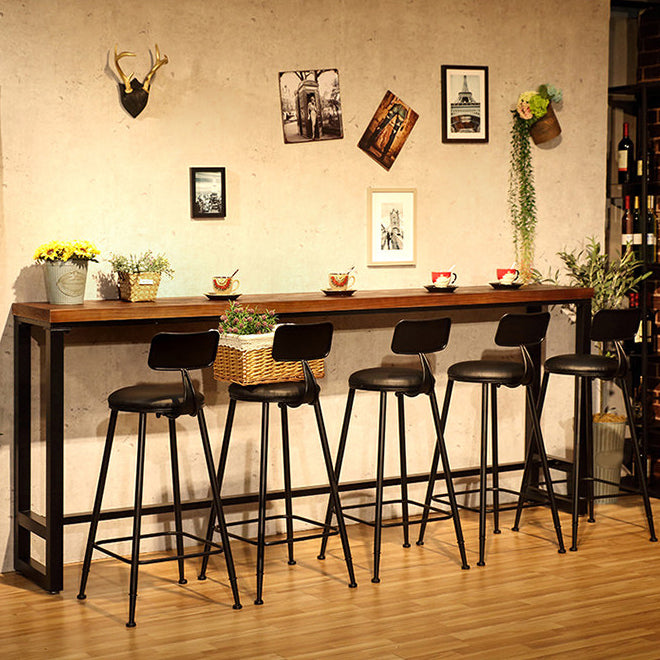 1/4/6/11 Pieces Bar Stool and Table Set Solid Wood Pub Dining Set