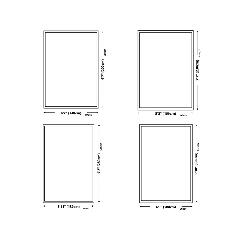 Casual Modern Rug Polyester Tulip Indoor Rug Washable Rug for Living Room