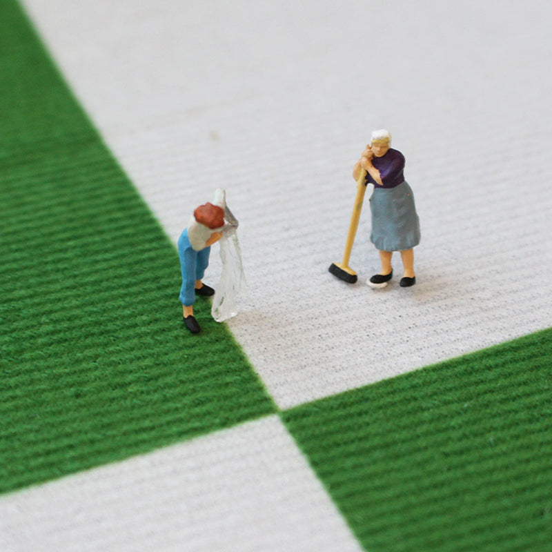 Nordic Modern Rug Polyester Color Block Rug Tear Resistant Rug for Living Room