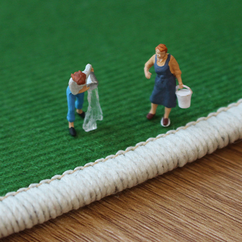 Nordic Modern Rug Polyester Color Block Rug Tear Resistant Rug for Living Room