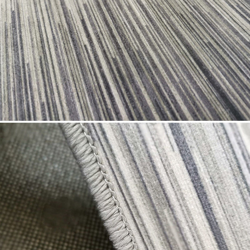 Modern Irregular Line Rug Beige Polyester Rug Washable Rug for Drawing Room