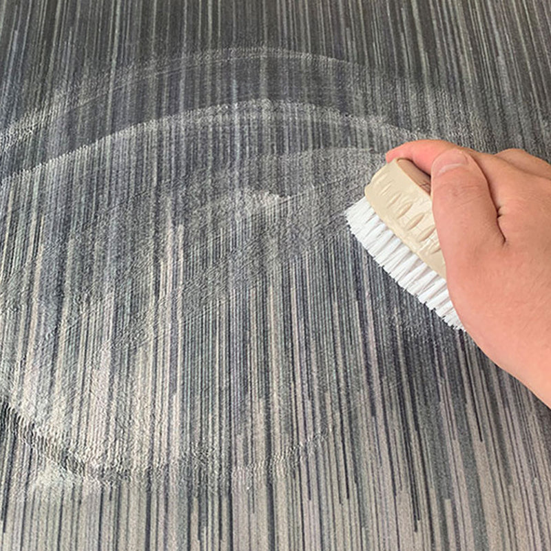 Modern Irregular Line Rug Beige Polyester Rug Washable Rug for Drawing Room