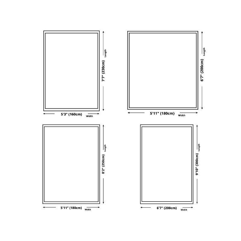 Modern Irregular Line Rug Beige Polyester Rug Washable Rug for Drawing Room