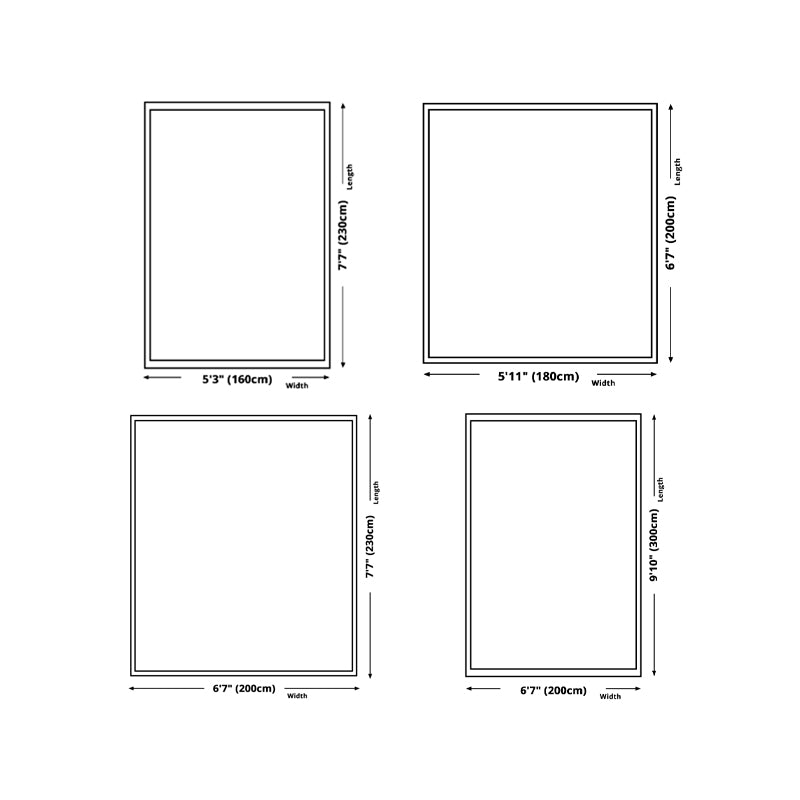 Dark Brown Nordic Rug Polyester Color Block Rug Tear Resistant Rug for Home Decor