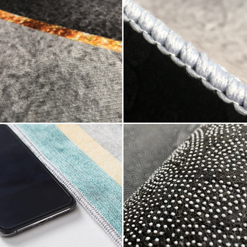 Pink Modern Carpet Polyester Geometry Area Carpet Washable Carpet for Living Room