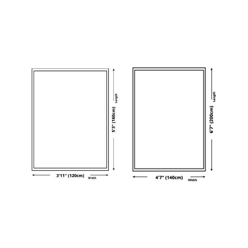 Light Green Check Pattern Rug Modern Polyester Rug Washable Rug for Drawing Room