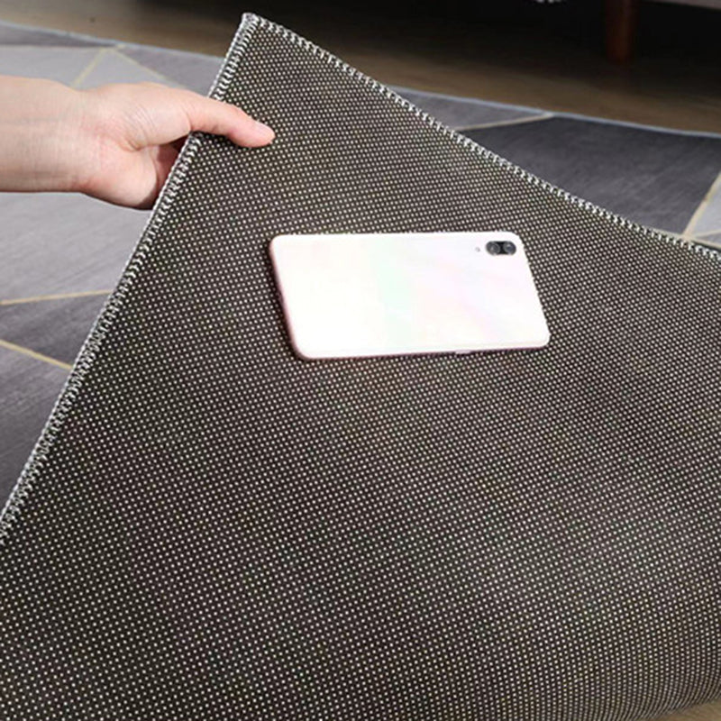 Modern Orange Rug Polyester Color Piece Rug Tear Resistant Rug for Home Decor