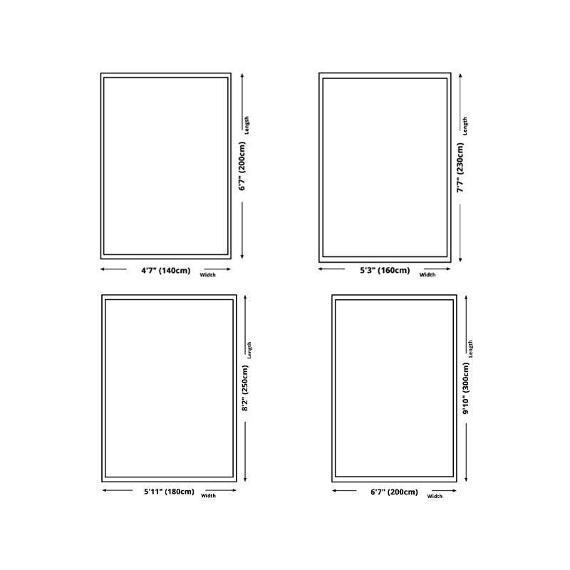 Modern Brown Rug Plaid Pattern Polyester Rug Stain Resistant Rug for Living Room