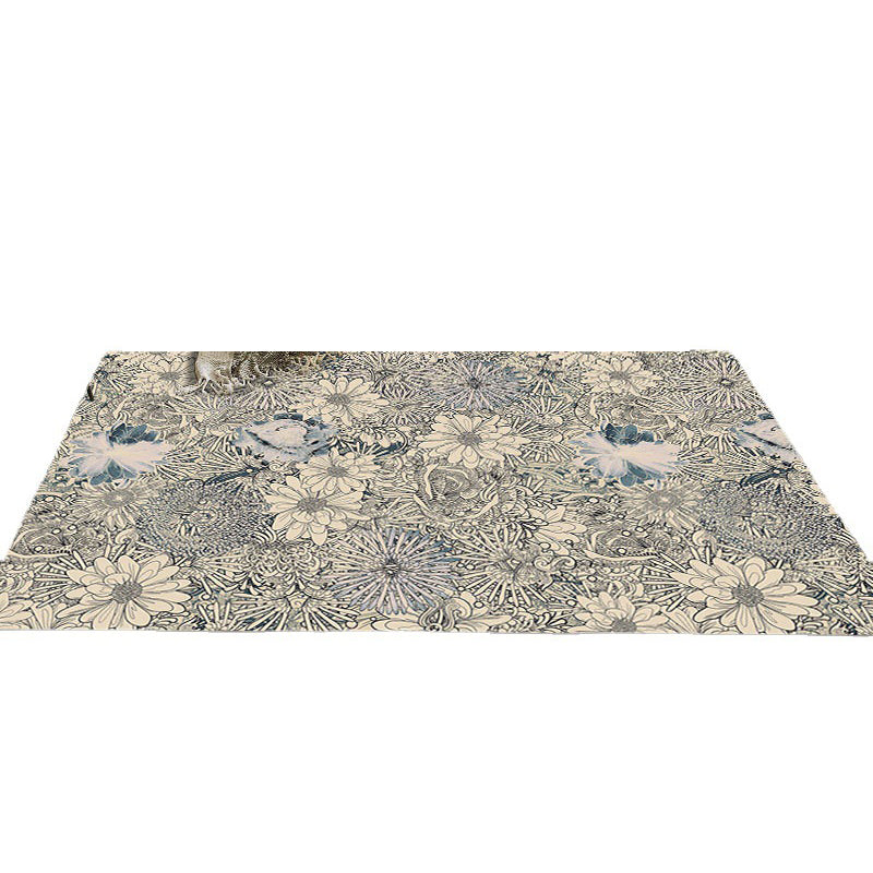 Brown Modern Rug Polyester Graphic Indoor Rug Tear Resistant Rug for Living Room