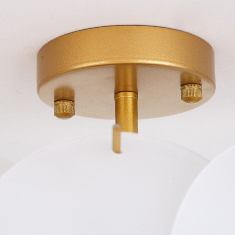 Modern Glass Ceiling Lamp Simple Flush Mount Light Fixture for Bedroom
