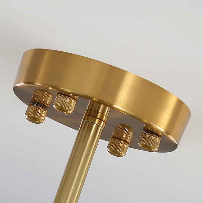 Modern Glass Ceiling Lamp Minimalist Flush Mount Light Fixture for Bedroom