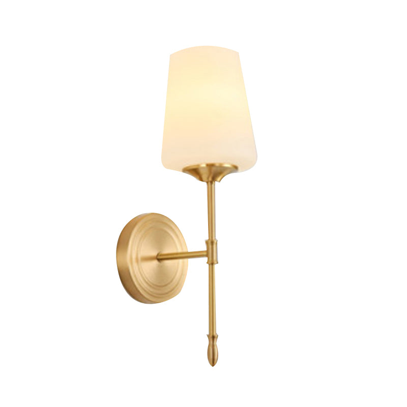 American Style Copper Vanity Light Geometry Shape Vanity Lamp for Shower Room