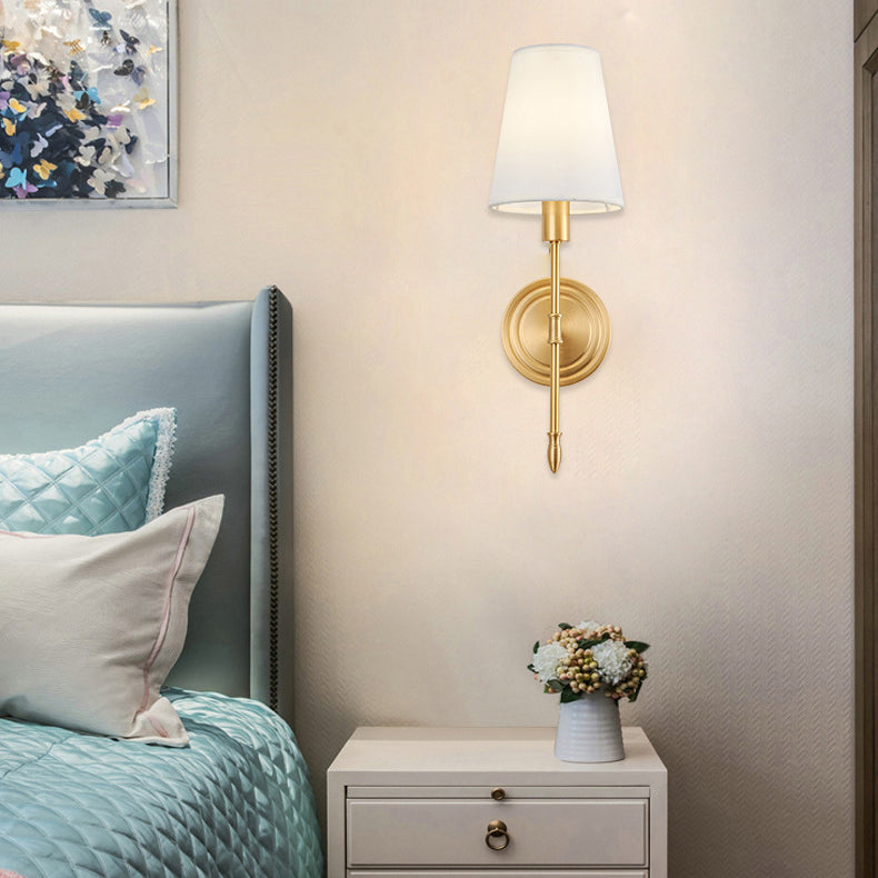 American Style Copper Vanity Light Geometry Shape Vanity Lamp for Shower Room