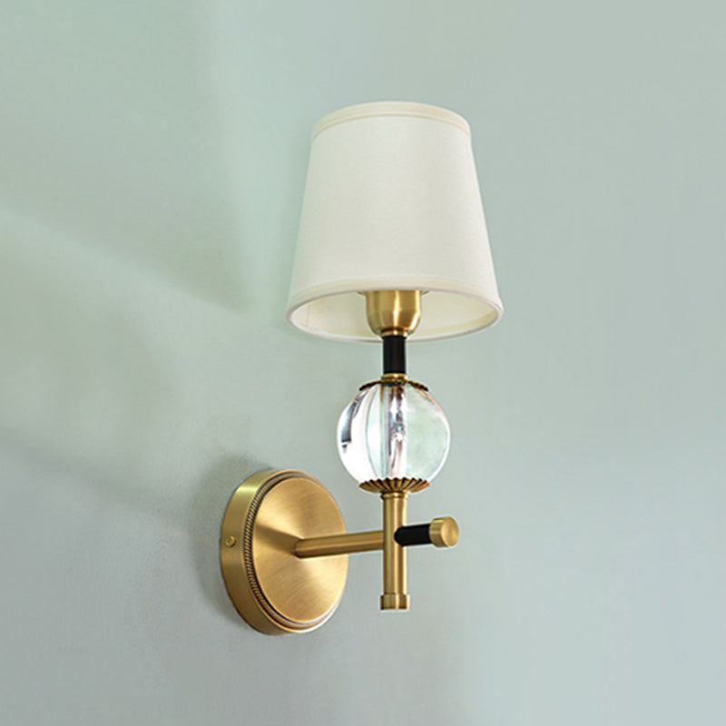 Modern Simple Copper Vanity Light Cylinder Shape Vanity Lamp for Living Room