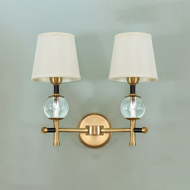 Modern Simple Copper Vanity Light Cylinder Shape Vanity Lamp for Living Room