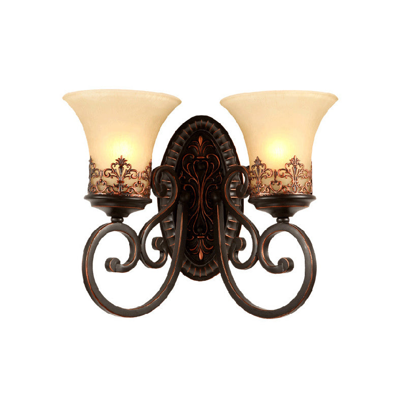 Geometric Shape Glass Vanity Sconce Light Modern Vanity Mirror Lights in Black