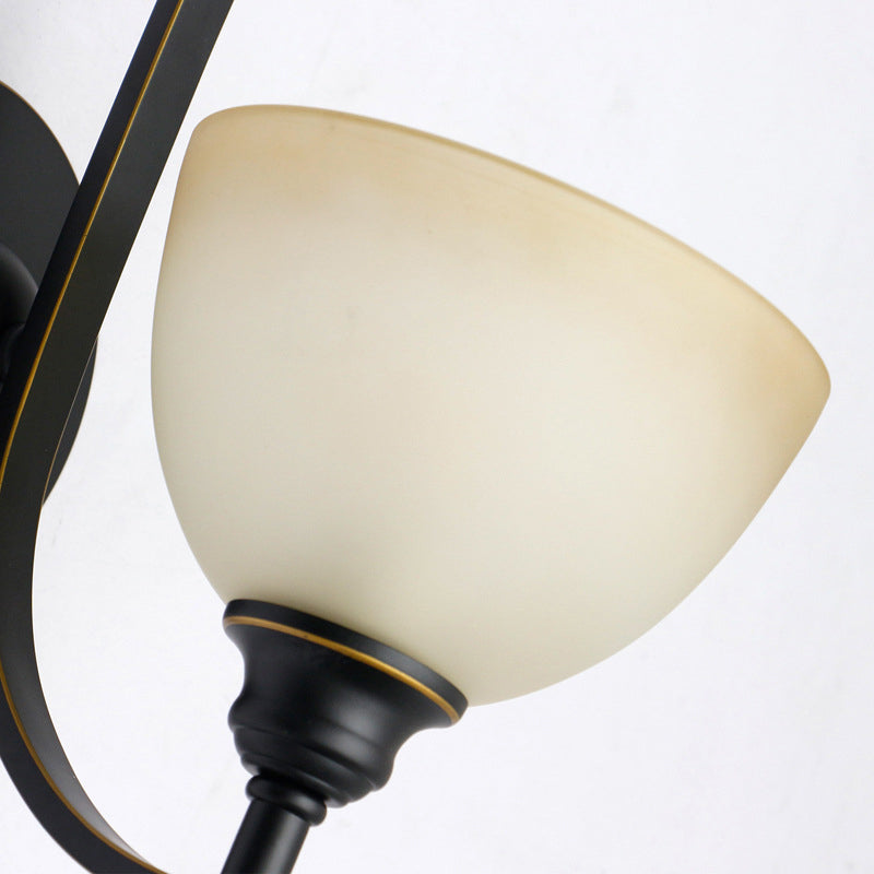 Geometric Shape Glass Vanity Sconce Light Modern Vanity Mirror Lights in Black