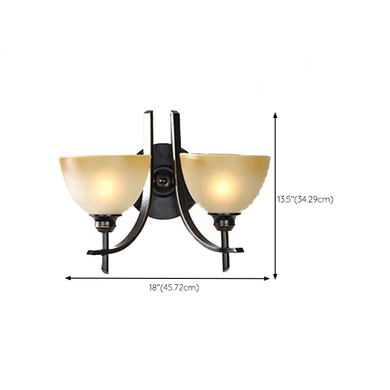 Geometric Shape Glass Vanity Sconce Light Modern Vanity Mirror Lights in Black