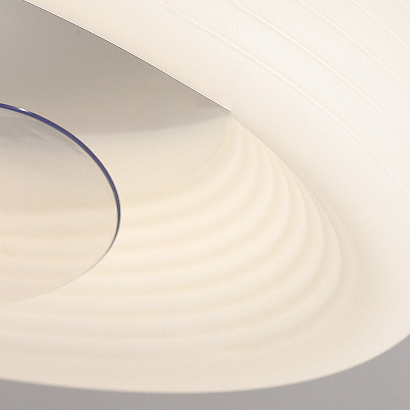 3-Blade White Ceiling Fan Modernism LED Fan with Light for Home