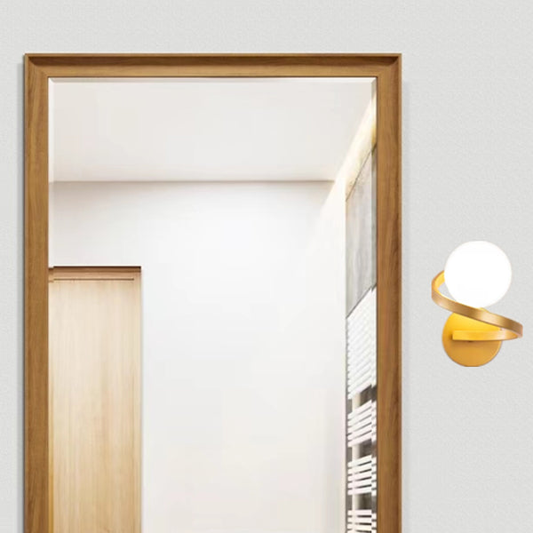 Modern Globe Bath Lighting Metal Black/Golden Vanity Light for Bathroom