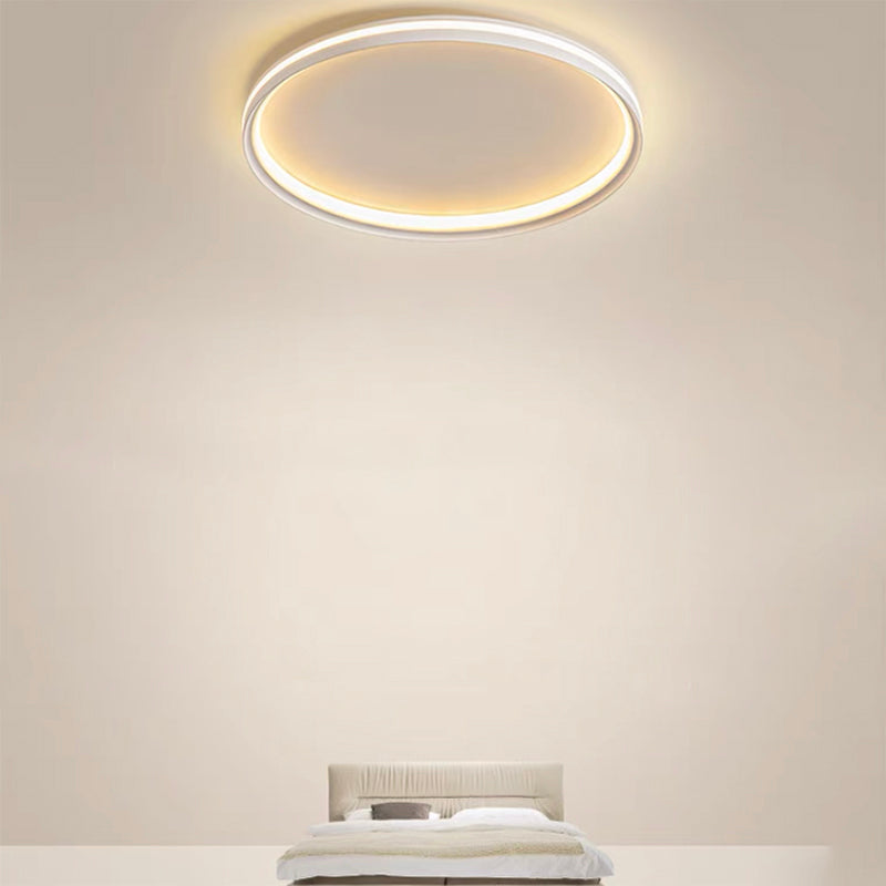 White Ceiling Light Contemporary LED Flush Mount Lighting for Home