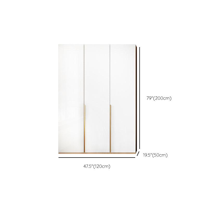 Engineered Wood Wardrobe Closet with Drawer Modern Wardrobe Cabinet