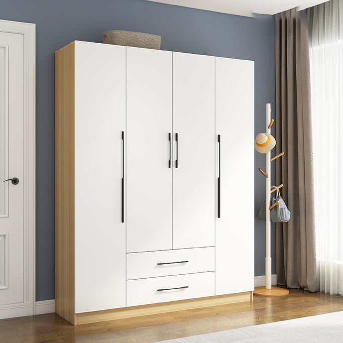 Hinged Engineered Wood Wardrobe Closet Modern Wardrobe Cabinet