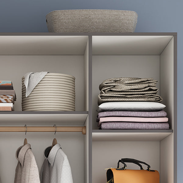 Hinged Engineered Wood Wardrobe Closet Modern Wardrobe Cabinet