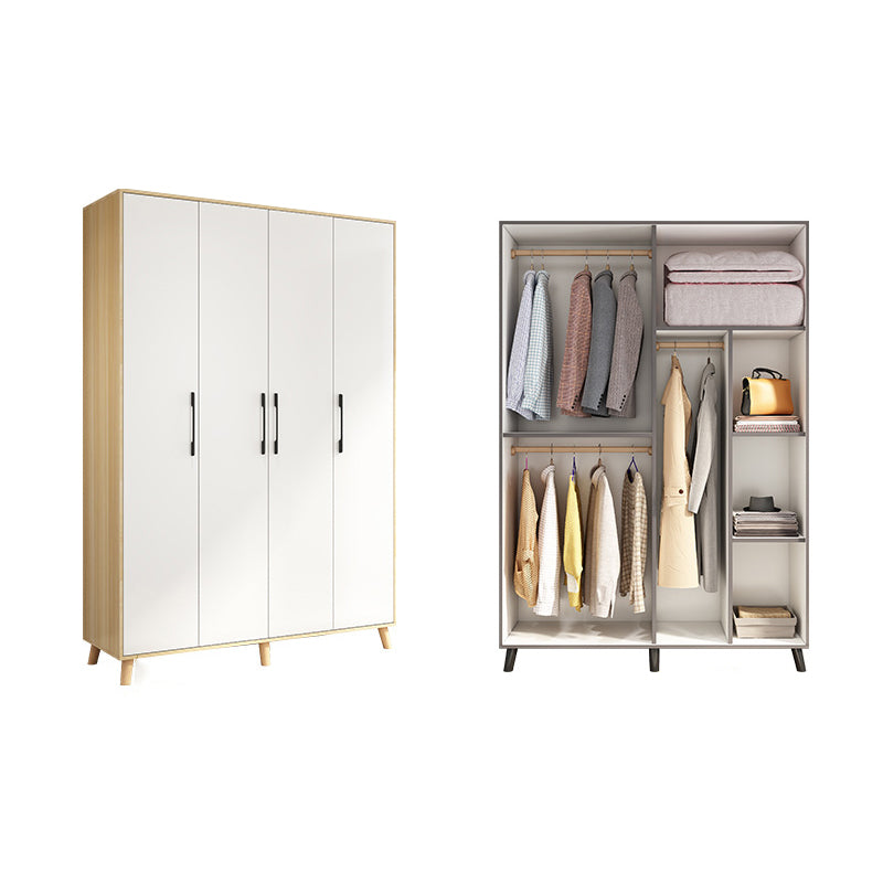 Hinged Engineered Wood Wardrobe Closet Modern Wardrobe Cabinet